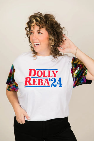 Dolly/Reba Party Tee - Fringe+Co