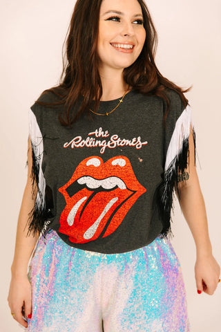Rolling Stones Fringe Party Tee - Fringe+Co