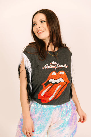 Rolling Stones Fringe Party Tee - Fringe+Co