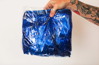 Royal Blue Tinsel Trim - Fringe+Co