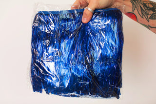 Royal Blue Tinsel Trim - Fringe+Co