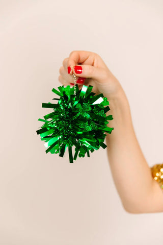 Shamrock Pom Pom Earrings - Fringe+Co