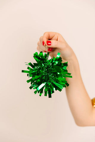 Shamrock Pom Pom Earrings - Fringe+Co