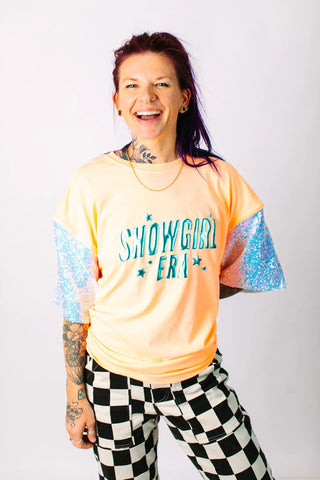 Showgirl Iridescent Sequin Party Tee - Fringe+Co