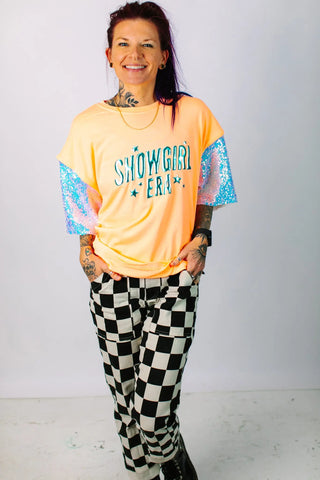 Showgirl Iridescent Sequin Party Tee - Fringe+Co