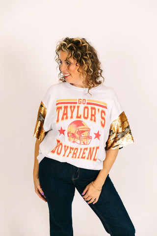 Taylor's BF Muted Sequin Party Tee - Fringe+Co