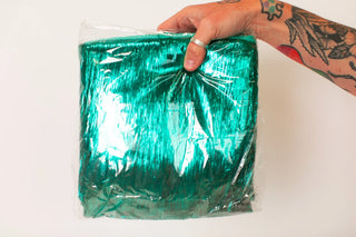 Teal Tinsel Trim - Fringe+Co