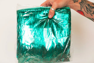 Teal Tinsel Trim - Fringe+Co