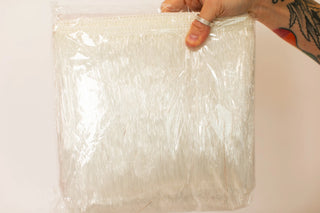 White Tinsel Trim - Fringe+Co