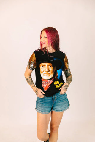 Willie Nelson Autumn Tour Party Tee - Fringe+Co