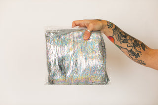 Silver Holographic Tinsel Trim