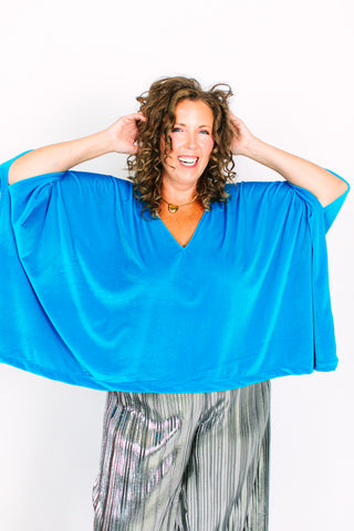 Turquoise Velvet Tunic