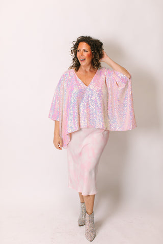 Blush Iridescent Sequin Tunic