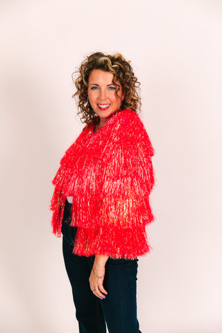 Electric Pink Tinsel Jacket