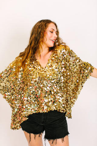 Gold Multi Sequin Tunic