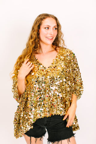 Gold Multi Sequin Tunic
