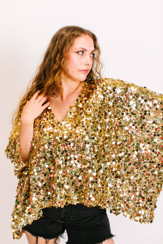 Gold Multi Sequin Tunic