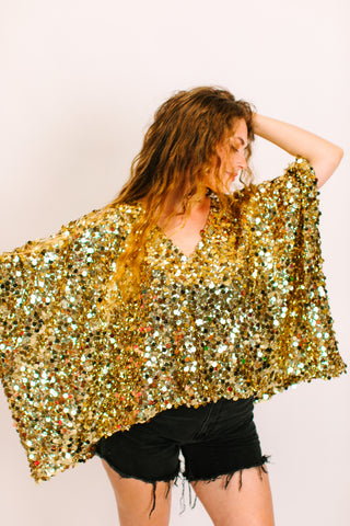 Gold Multi Sequin Tunic