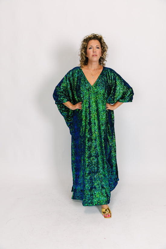 Fringe Benefits Caftan Coverup
