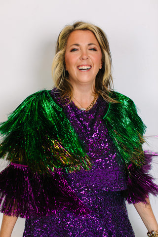 Carnival Krewe Tinsel Jacket