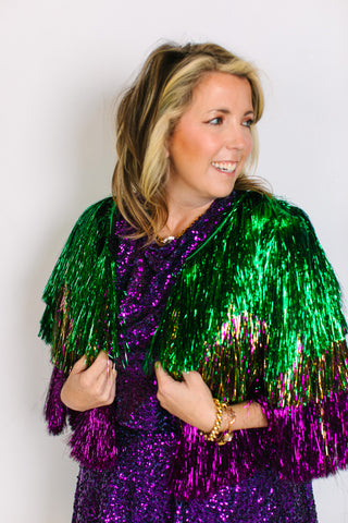 Carnival Krewe Tinsel Jacket