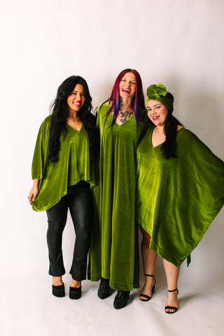 Olive Velvet Tunic
