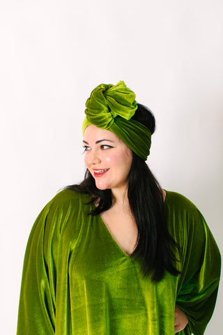 Olive Velvet Party Wrap