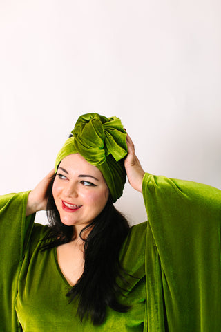 Olive Velvet Party Wrap