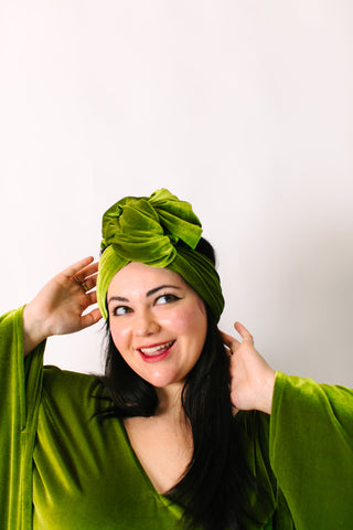 Olive Velvet Party Wrap