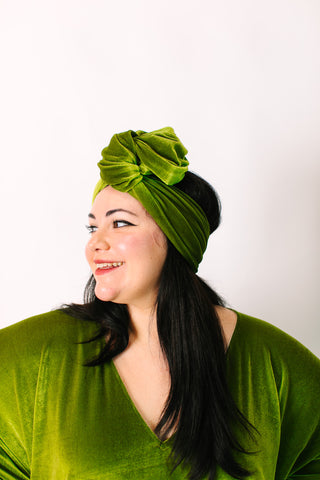 Olive Velvet Party Wrap