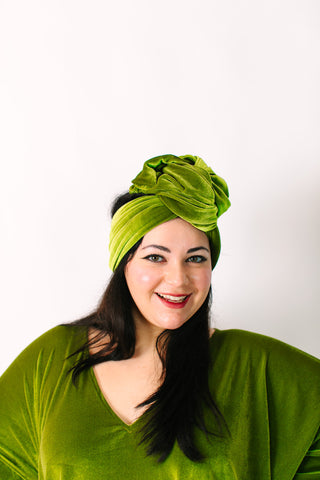 Olive Velvet Party Wrap