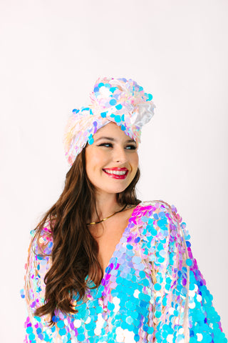 Iridescent Paillette Party Wrap