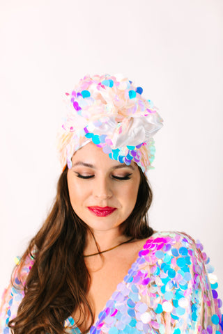 Iridescent Paillette Party Wrap