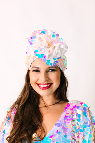Iridescent Paillette Party Wrap