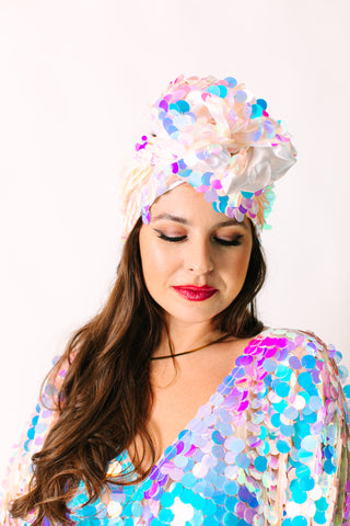 Iridescent Paillette Party Wrap