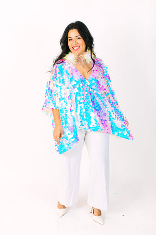 Iridescent Paillette Tunic
