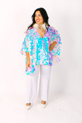 Iridescent Paillette Tunic