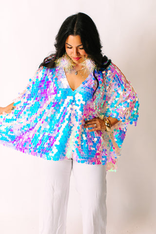 Iridescent Paillette Tunic