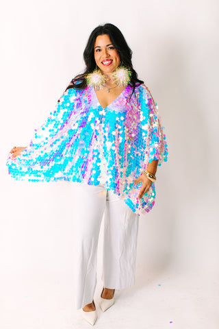 Iridescent Paillette Tunic