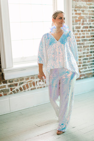 Iridescent Sequin Tunic