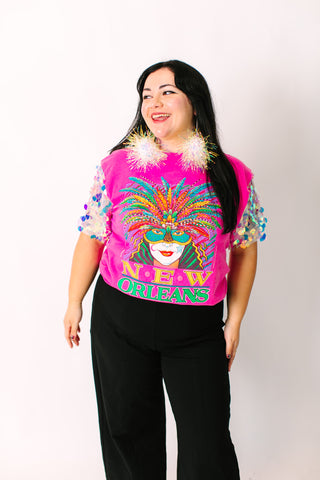 NOLA Paillette Party Tee