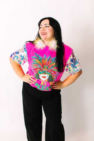 NOLA Paillette Party Tee