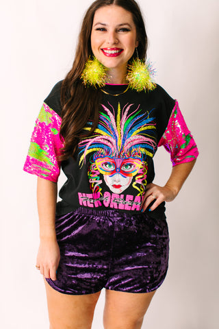 NOLA Sequin Party Tee