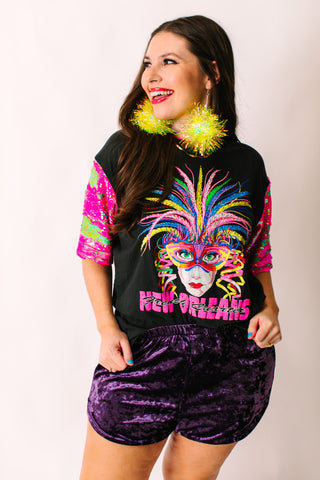 NOLA Sequin Party Tee