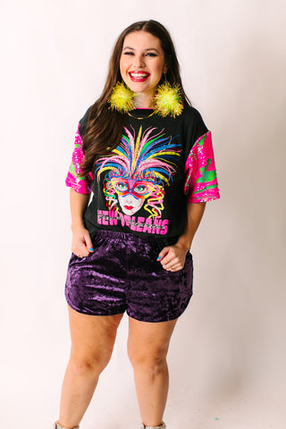NOLA Sequin Party Tee