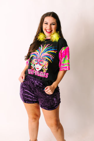 NOLA Sequin Party Tee
