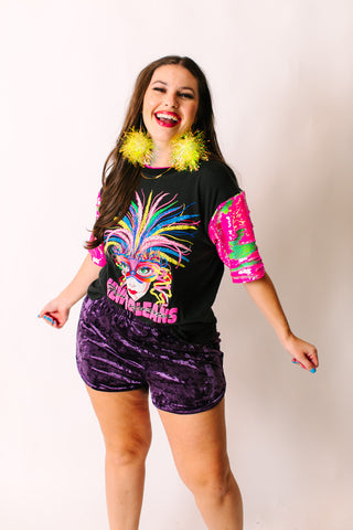 NOLA Sequin Party Tee