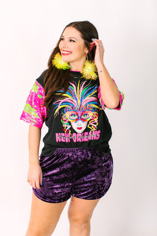 NOLA Sequin Party Tee
