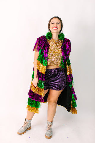 Mardi Gras Tinsel Duster