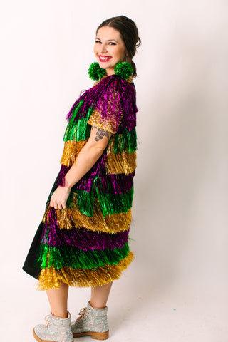 Mardi Gras Tinsel Duster